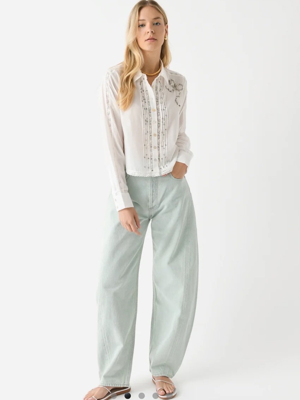Agolde Luna High Rise Pieced Taper Barrel Leg Jeans